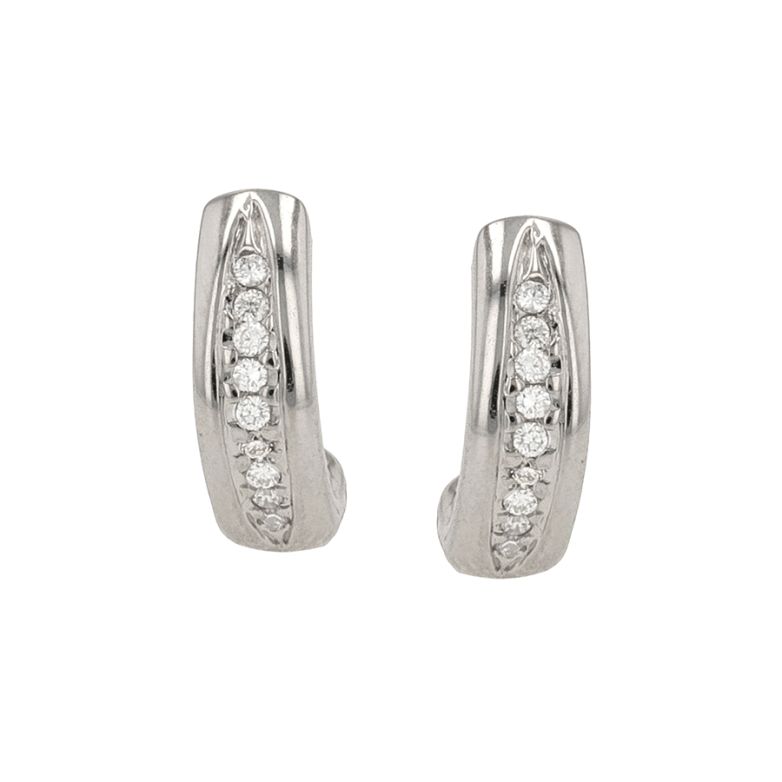 Acheter Boucles d'oreilles diamants 0.09 carat or blanc 4.34g Comme neuf - 980,00 € Boucles d'oreilles diamants 0.09 carat or blanc 4.34g Comme neuf - reconditionné disponible sur Gemme Les Bijoux